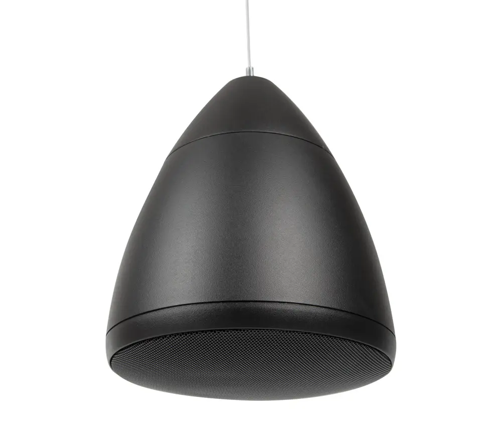 [ECS-800-PND4-BLK] Episode® 800 Commercial Series 70-Volt Pendant Speaker with Woofer and Gripple Kit (Each) - 4" black
