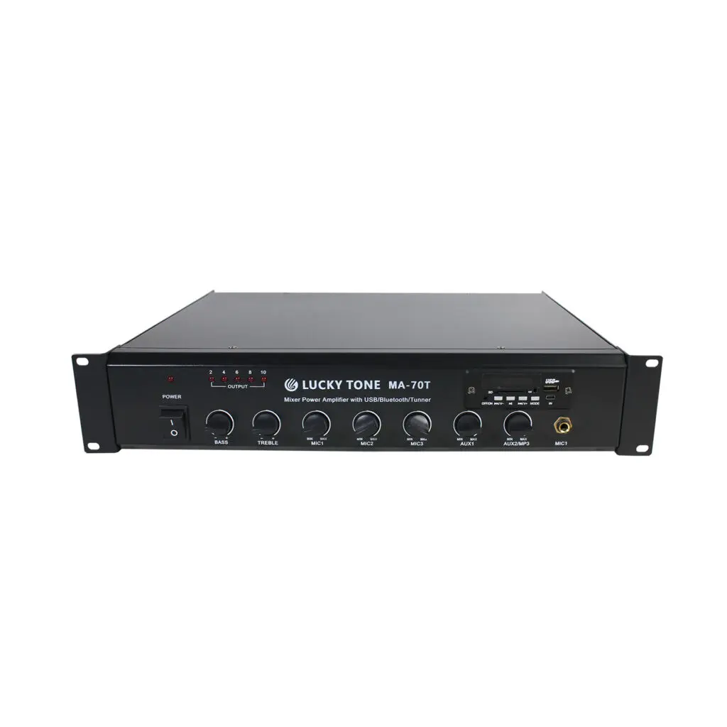 Lucky Tone MA-360T 70/100V Mixer Amplifiers with USB/Tuner 360W  