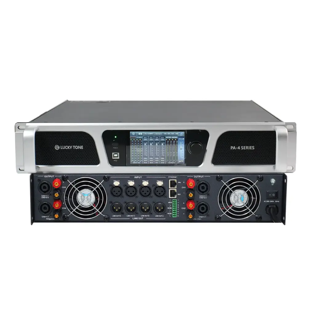 Lucky Tone PA-41000TD V2 Amplifier with DANTE AND DSP 