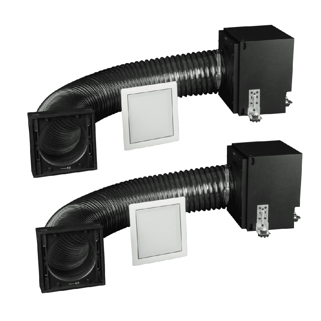 [MFS-BDL8] Triad Mini Series Flex Subwoofer Kit | Two 8" Subs + 700W Rack Amp (W Style Grille)