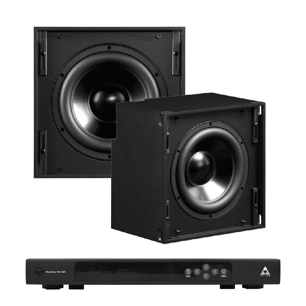 Triad Mini Series In-Ceiling Subwoofer Kit | Two 8" Subs + 700W Rack Amp
