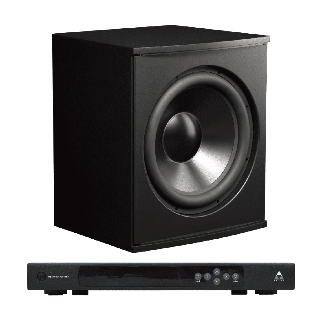 Triad Platinum Series In-Room Subwoofer Kit - One 18" Sub + 700W Rack Amp (Painted)
